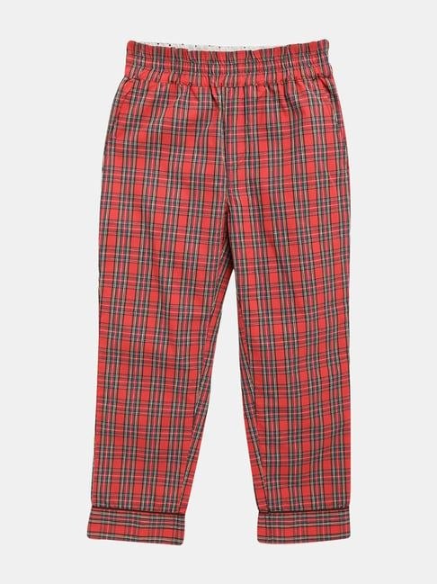 Red Checked Boys 2-Piece Shirt & Pyjama Set