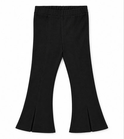 Girls Black Flared Leggings