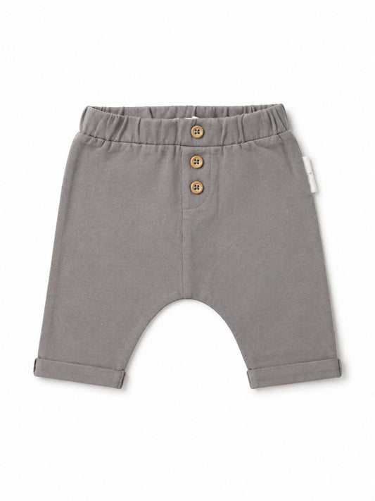 Cotton Baby Pants – Minimal Elastic Waist Everyday Bottoms