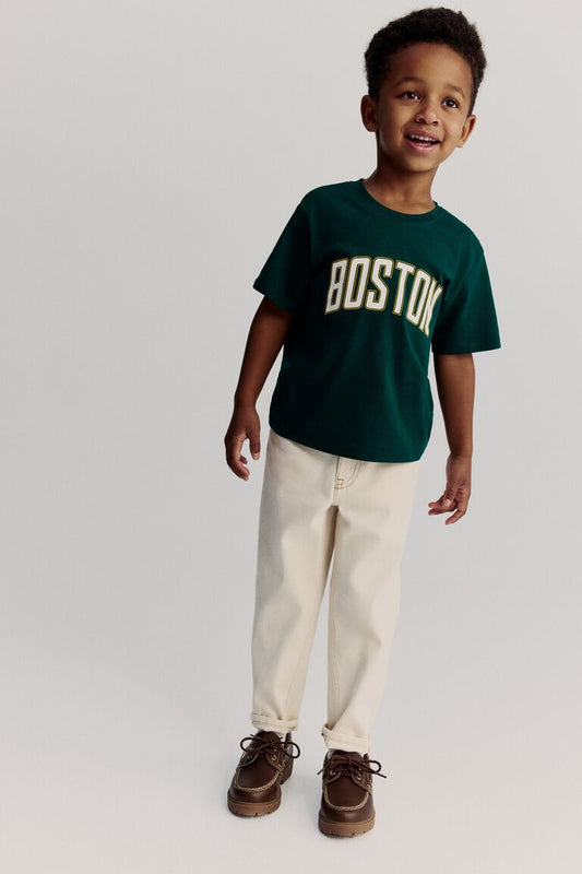 Tinyyears Boston Classic Kids T-Shirt – Forest Green