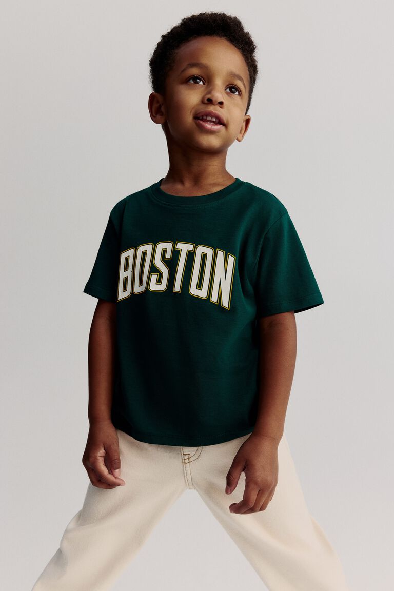 Tinyyears Boston Classic Kids T-Shirt – Forest Green