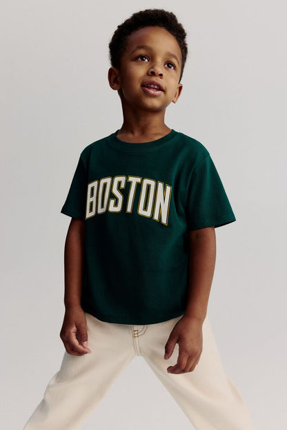Tinyyears Boston Classic Kids T-Shirt – Forest Green