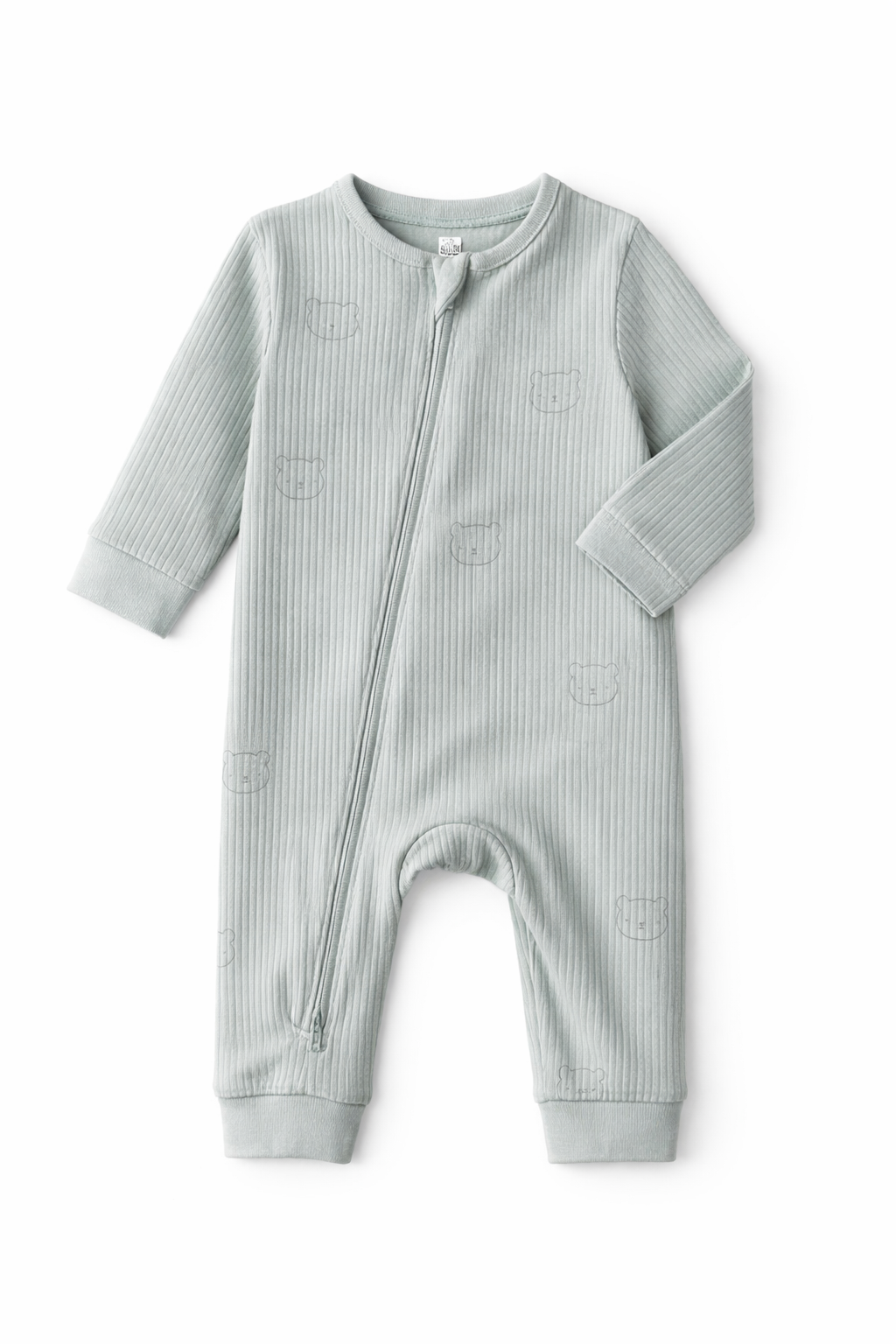 Ribbed Baby Sleepsuit