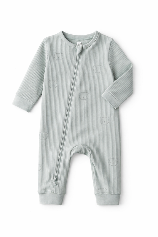 Ribbed Baby Sleepsuit