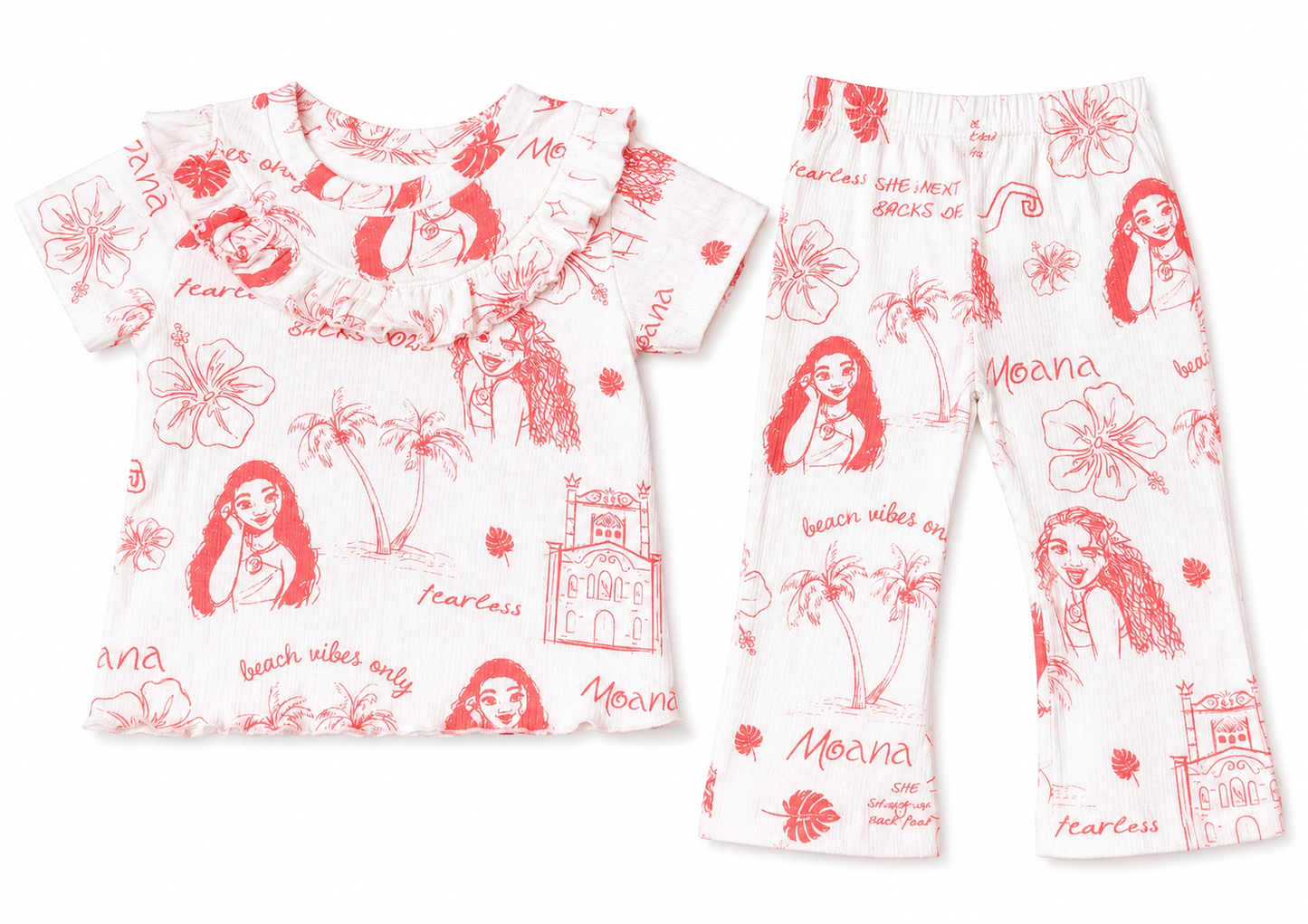 Moana Tropical Co-ord Set for Baby Girls – Soft Cotton