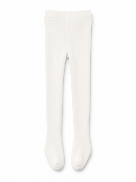 Classic White Kids Cotton Tights
