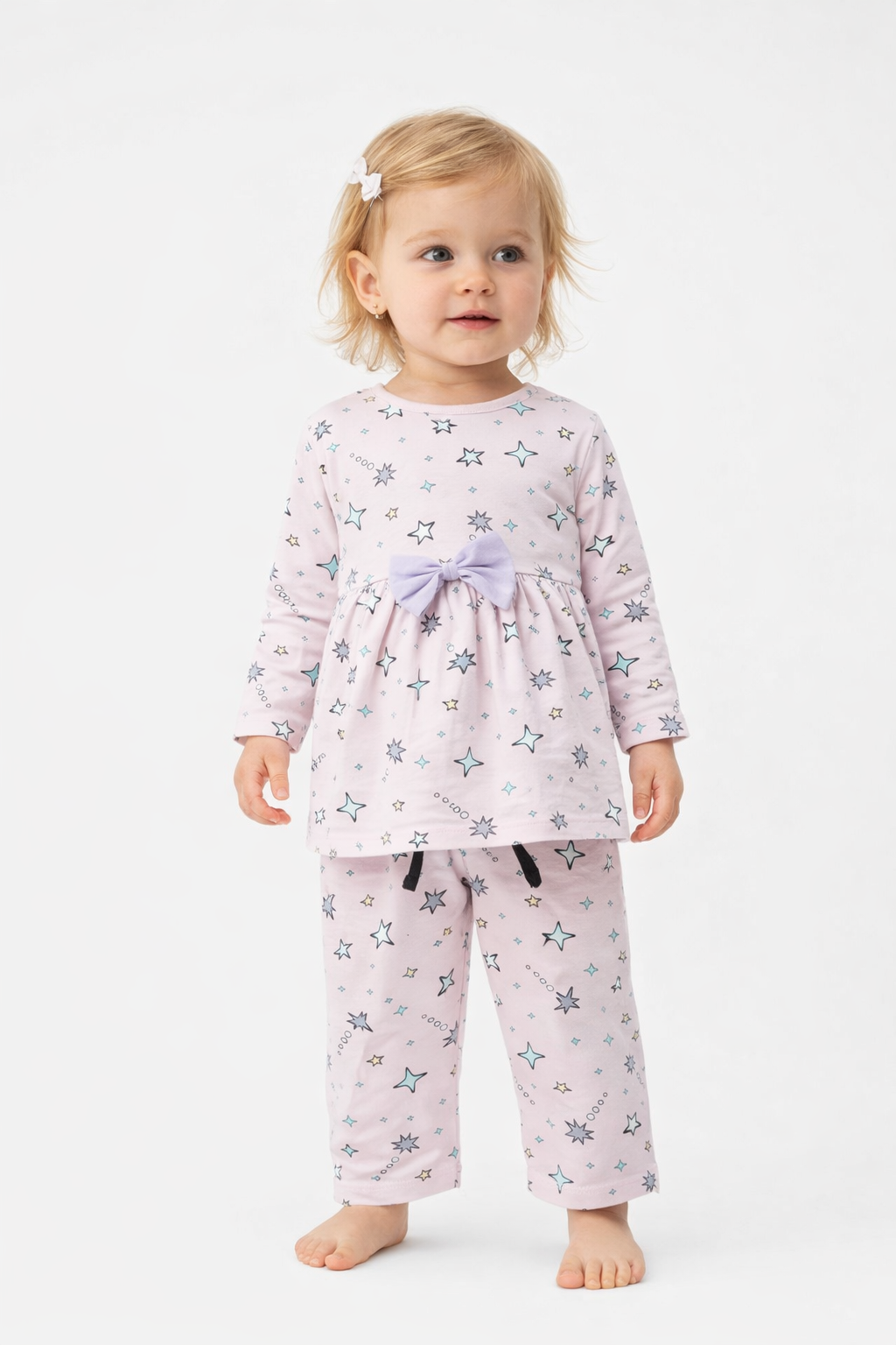 Cotton Frock with matching pant Co-ord Set