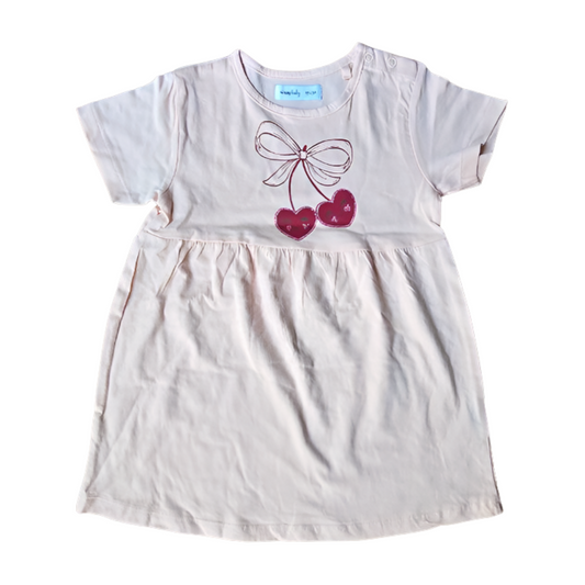 Pink Cherries Baby Girl Frock