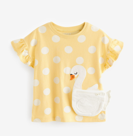 Yellow short Sleeve Bag T-Shirt