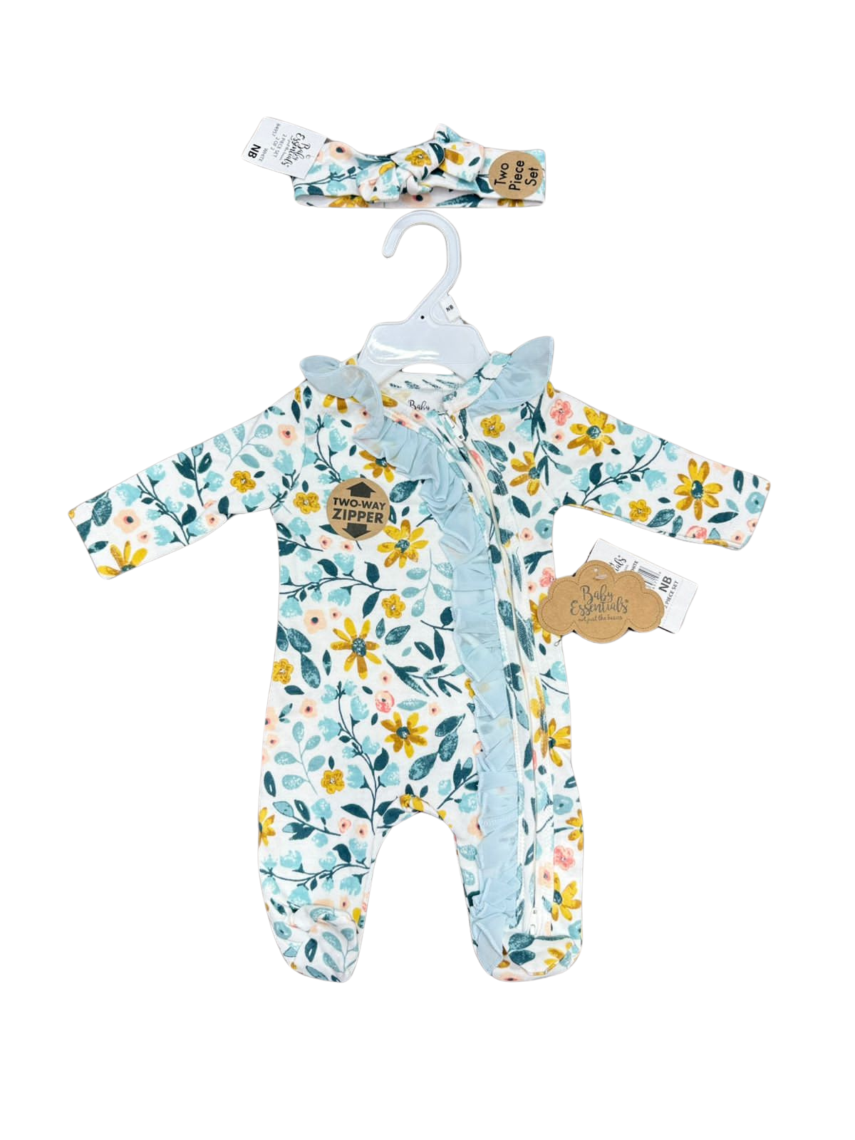 Beautiful Romper Gift set (Blue)