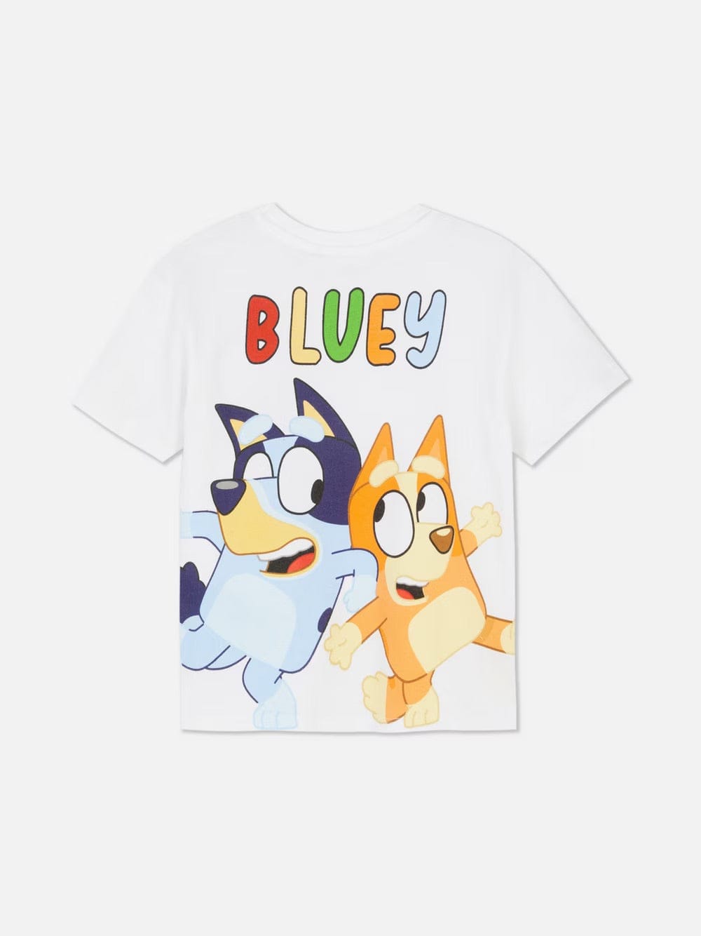 Bluey Boys’ White Cartoon Print T-Shirt