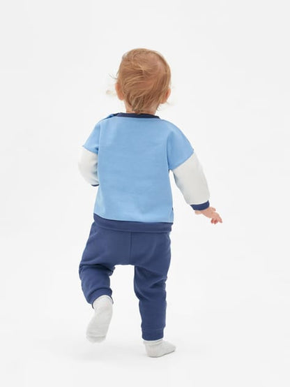 Disney Baby Boys’ Stitch Sweatshirt & Jogger Set – Blue