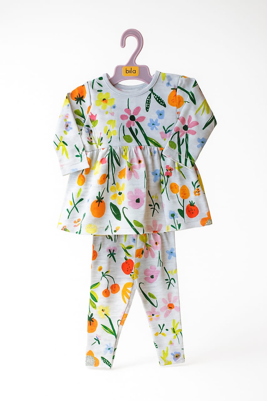 Frock - Leggings Floral Set