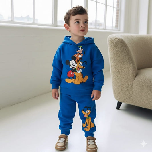 Classic Co-ord Hoodie set ( Blue )