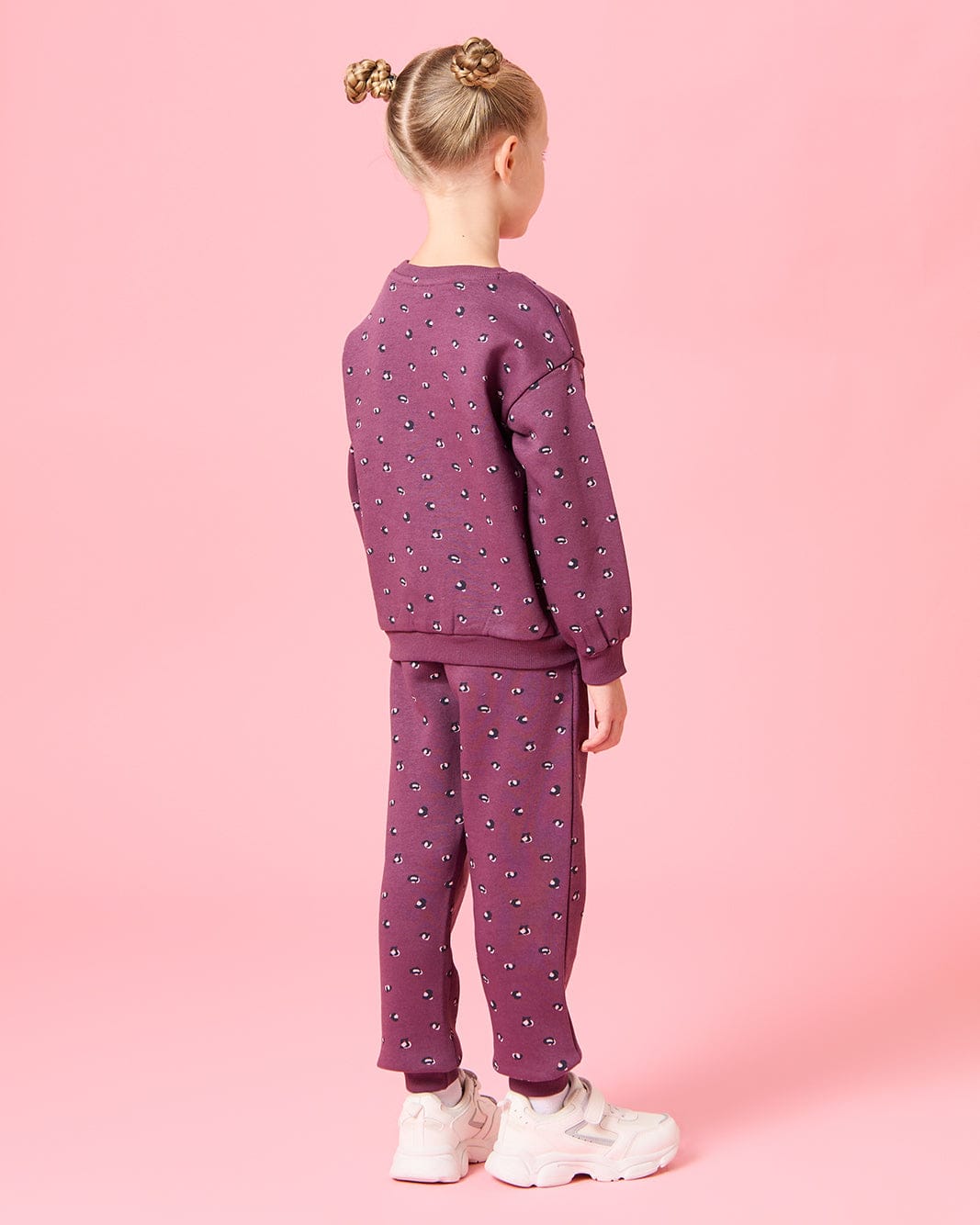 Maroon Printed Fleece Co-ord Set