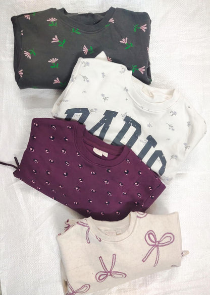 Grey Floral Fleece Co-ord Set