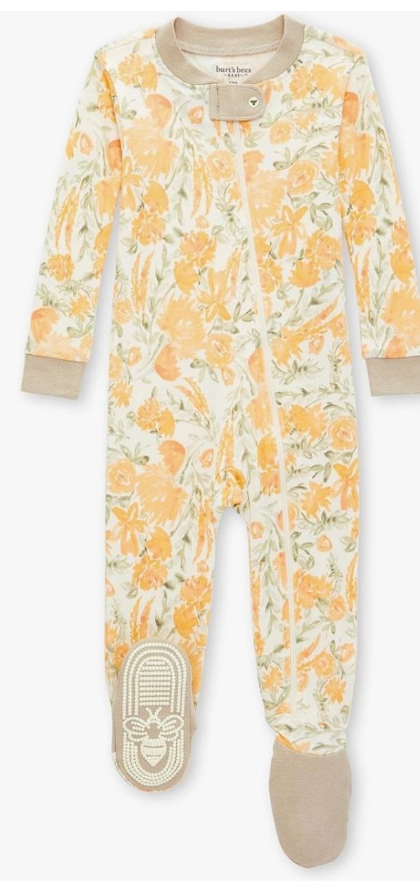 Floral Meadow Organic Cotton Sleepsuit