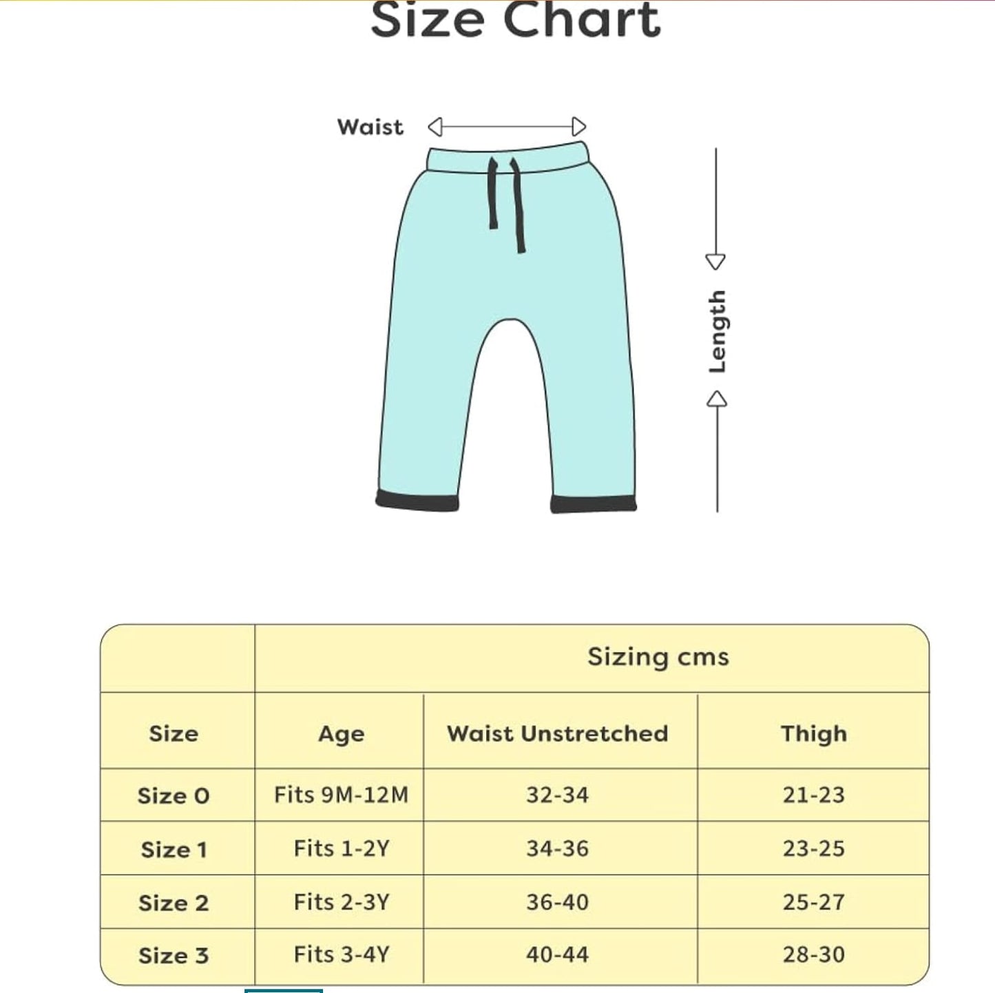 Diaper Pants Pyjamas Pack of 2 with Drawstring