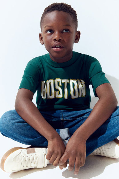Tinyyears Boston Classic Kids T-Shirt – Forest Green