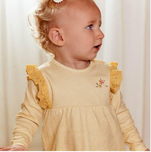 yellow Birdy Frock