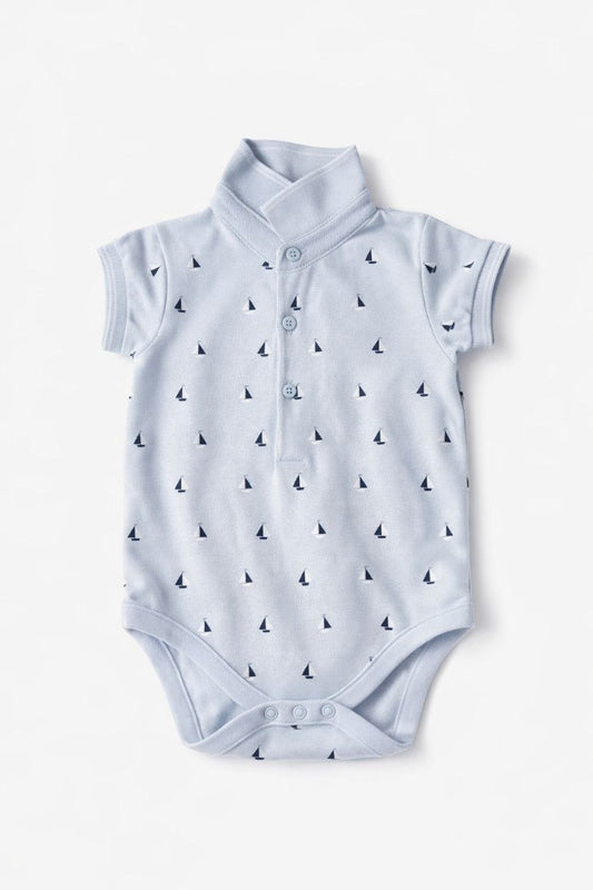 Little Sailor Polo Romper