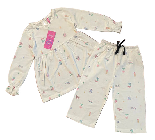 Cotton Frock with matching pant Co-ord Set