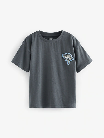 NEXT Kids' solid GREY TEE