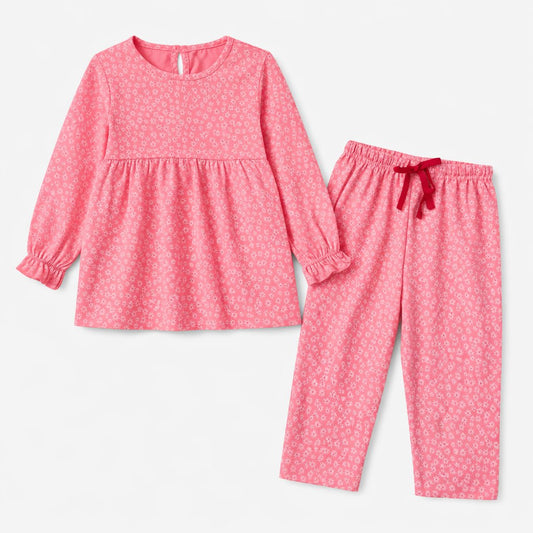 Cotton Frock with matching pant Co-ord Set