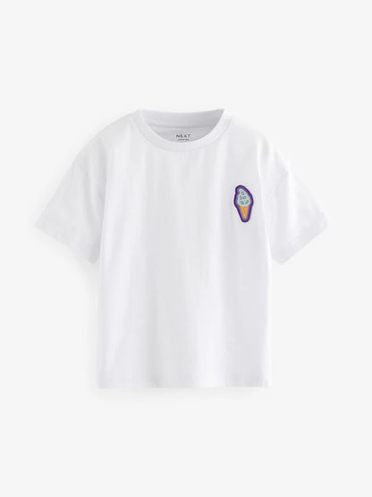 NEXT Kids' solid WHITE TEE
