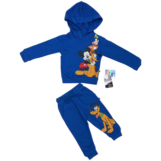 Classic Co-ord Hoodie set ( Blue )
