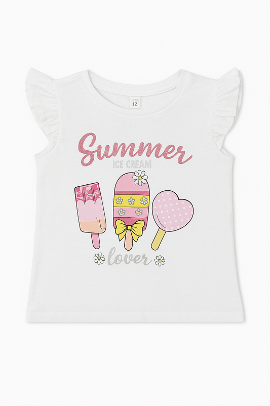 White summer tee